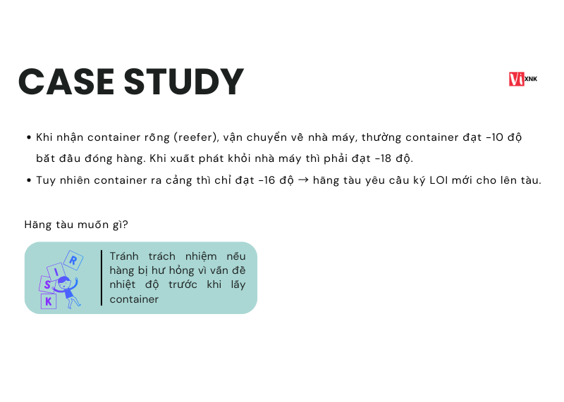 case study LOI xuất nhập khẩu